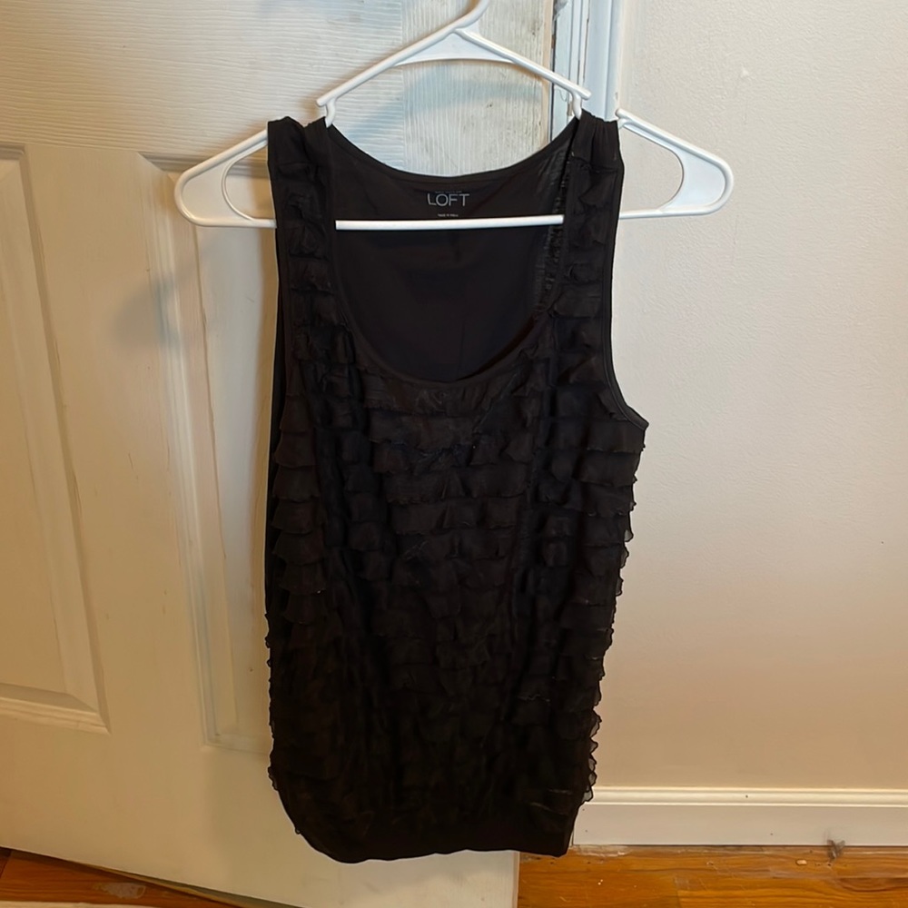 Ann Taylor Loft black tank top